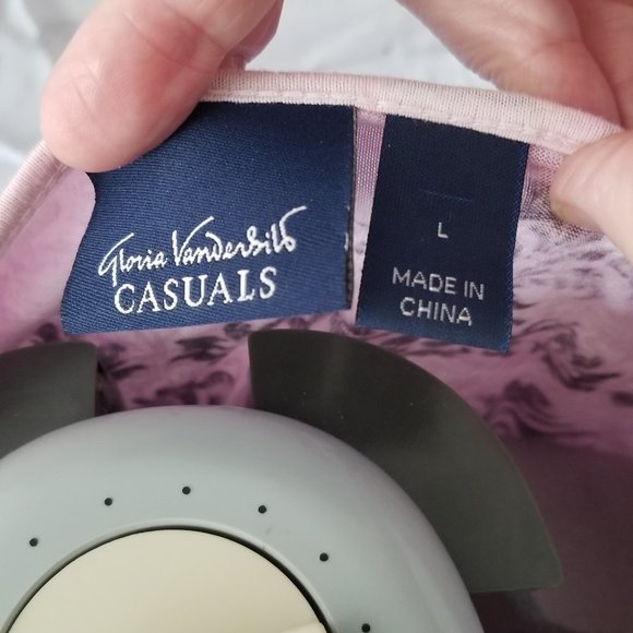 Gloria Vanderbilt Purple Hombre Embellished Top Lg - Picture 5 of 15